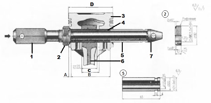 Pressing the piston pin into the head of the connecting rod: