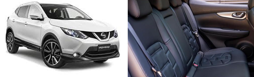 SUV Nissan Qashqai back seats