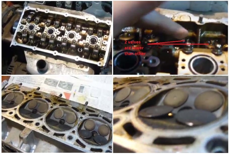 Check the bent valves