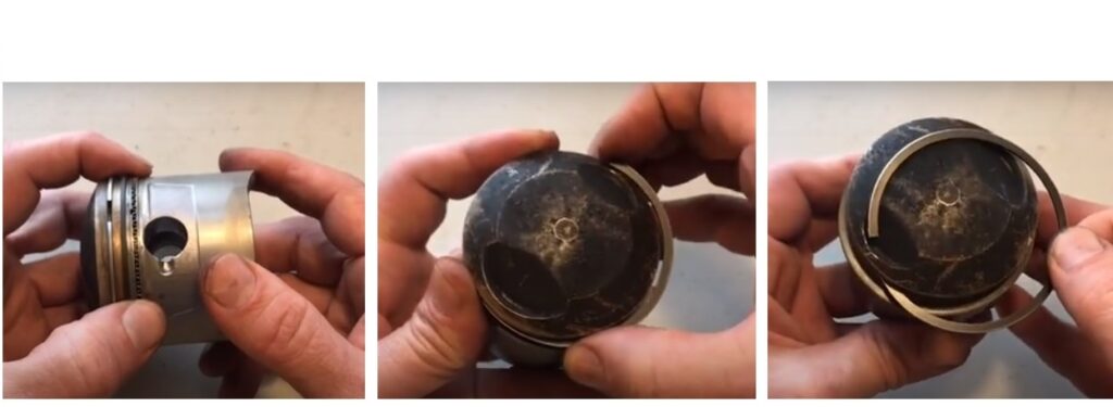 How to remove the piston ring