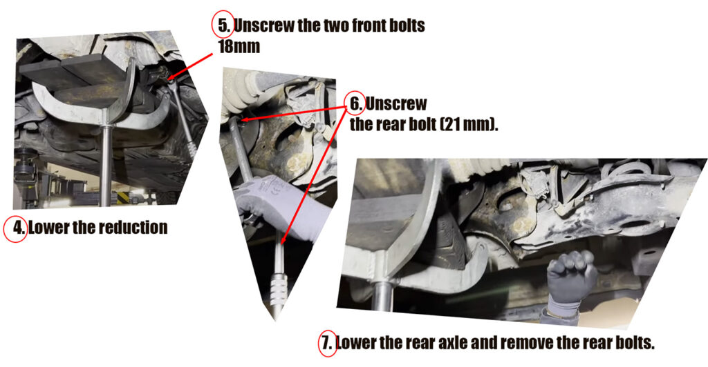 Installation of Silent Block Rear Axle BMW 3